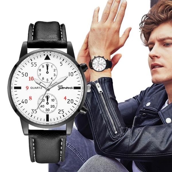 

wristwatches relogio masculino 2021 watches men fashion sport stainless steel leather band watch quartz business wristwatch reloj hombre, Slivery;brown