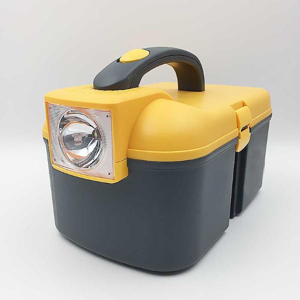 

fishing accessories shockproof suitcase impact resistant tool case with led multifunction safety equipment toolbox plastic sealed box