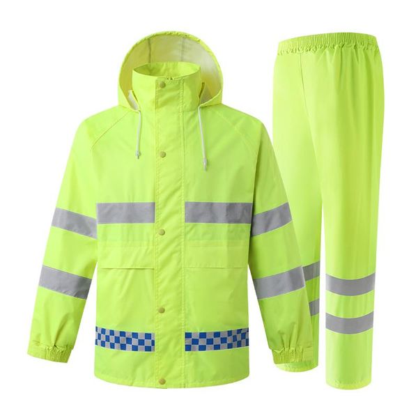 

raincoats reflective sport raincoat men waterproof suit motorcycle rain jacket poncho m-xxxl coat and pants