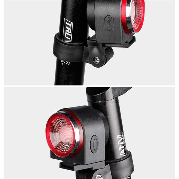 

bike lights cycling taillight a8 alarm horn waterproof mtb bicycle auto light rear usb charging safety warning