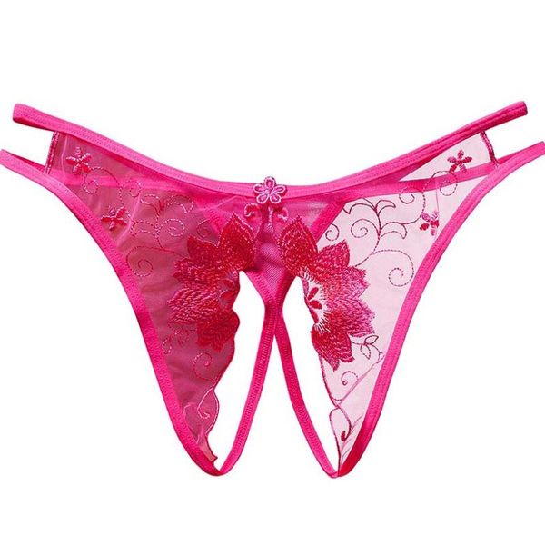 

women's panties perspective lace thong ocrotch lingerie ladies briefs low waist g string women underwear underpant, Black;pink