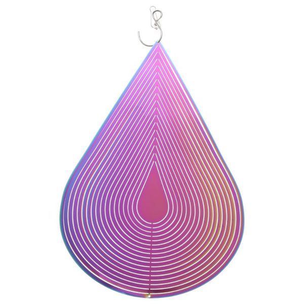

decorative objects & figurines water-drop wind chimes colorful metal rotating pendant chic hanging ornament