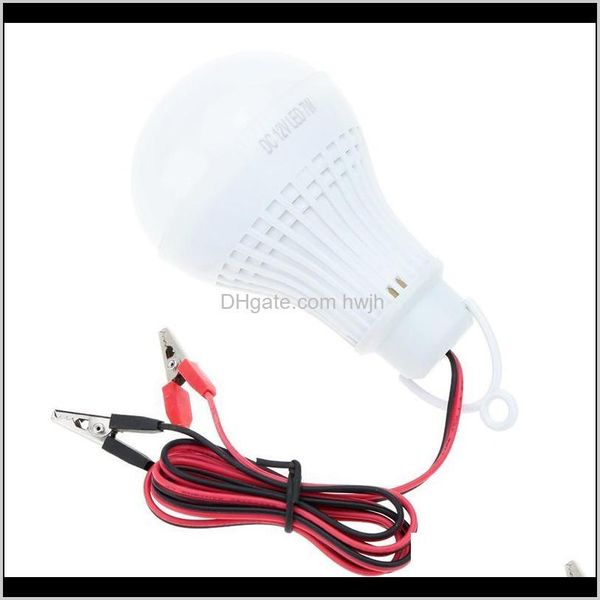 Taşınabilir Fenerler DC 12 V 7 W LED Genel Ampul Tipi Ev Kampı Yürüyüş Acil Açık 3bykr R5ny2