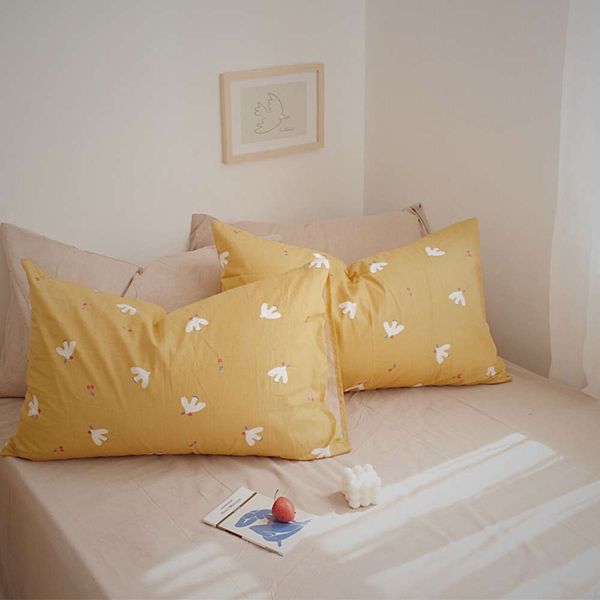 

autumn story series cotton pillow case for one person 48x74cm fresh