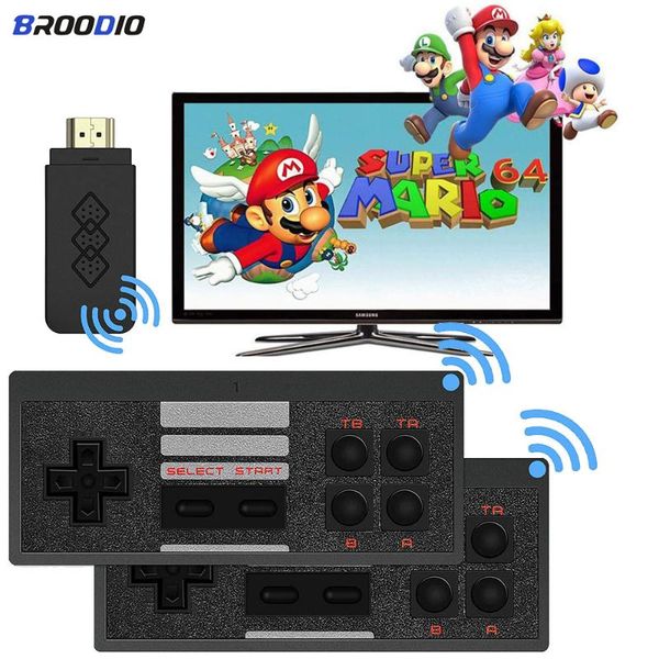 

game controllers & joysticks y2 4k video retro console built in 954 wireless controller 8 bit mini dual player -output