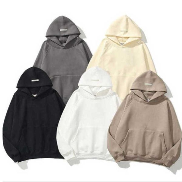 

designer men's luxury brand es sweatshirts warm hooded hoodies sweater women's fashion streetwear pullover sweatshirt loose couple, Black