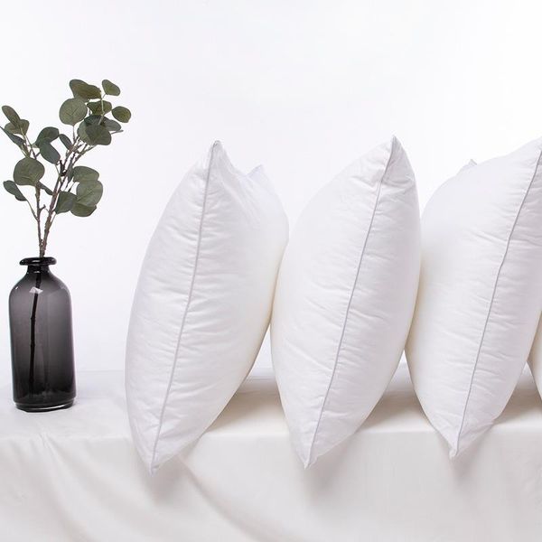 

pillow pure cotton washable down pillows neck single cushion five-star el high medium low soft skin-friendly
