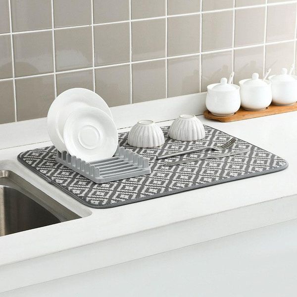 

mats & pads kitchen countertable placemat drying mat dish cup sponge absorbent pad dinnerware tableware holder