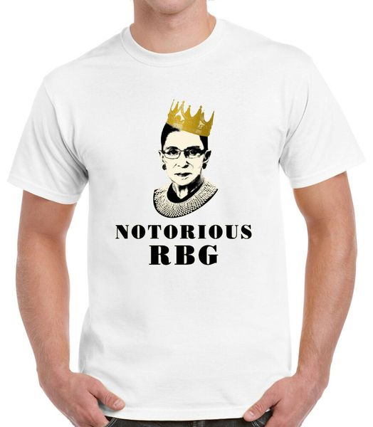 

notorious rbg t-shirt, White;black