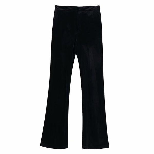 

women's pants & capris bb45-9824 european and american fashionable velvet casual, Black;white