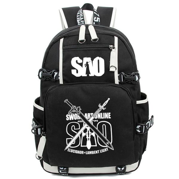 

backpack sword art online sao school travel bag for teenagers mochila rucksack shoulder lapbags