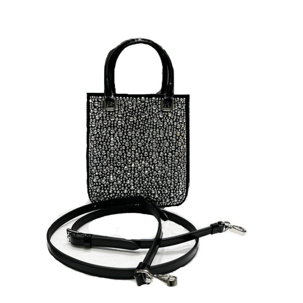 

diamond mini tote bag women beaded luxury bags diamante designer handbags rhinestone classic fashion togo leather wallet pochette clutch pur
