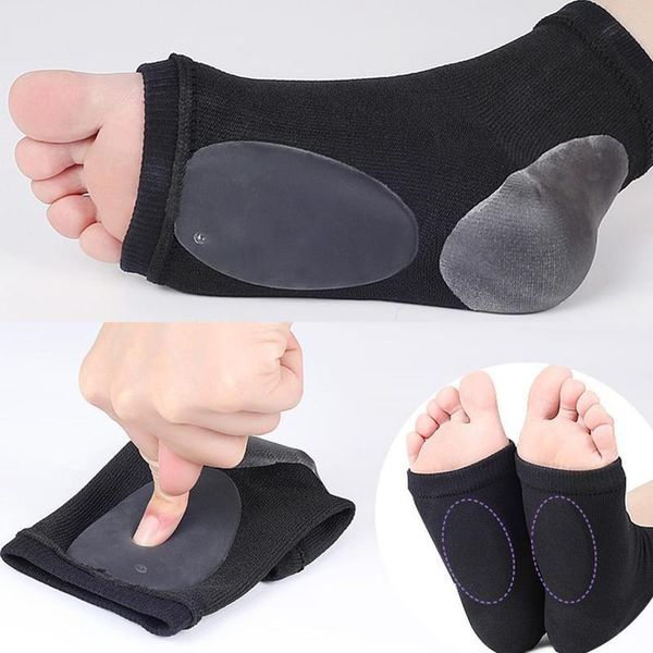 

men's socks 1 pair ankle support protector brace protective 2-in-1 arch basketball soccer golf hiking, Black