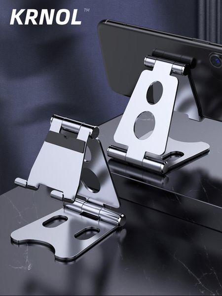 

cell phone mounts & holders metal foldable holder desk soporte movil escritorio adjustable aluminum deskmobile stand mount support table