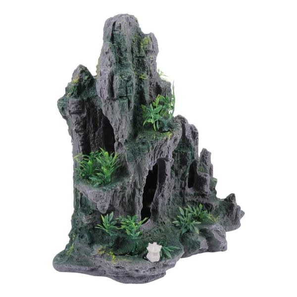 

aquarium mountain view ornament rocks cave landscape artificial fish tank decor decorations