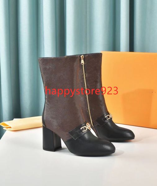

women major ankle long boots fashion lace up platform leather martin boot r ladies letter print winter overknee booties shoes 211, Black