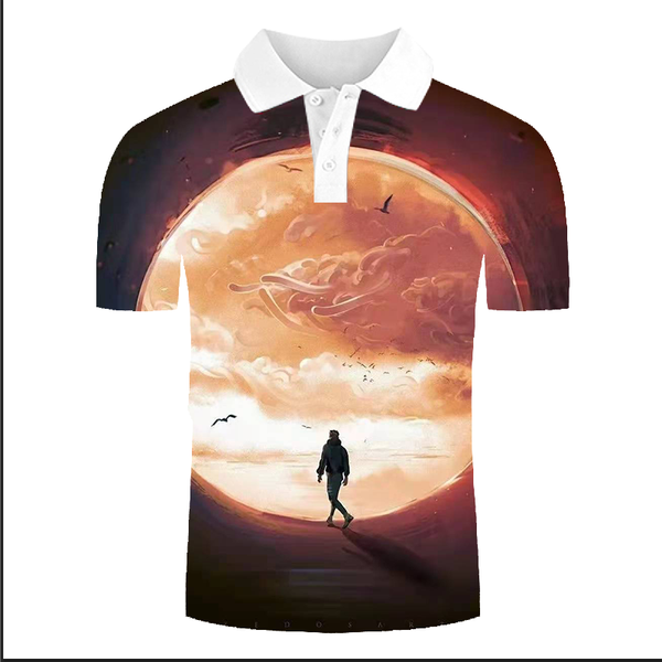 

sky wonder pattern men's 3d printed t-shirt visual impact party punk gothic round neck american muscle style short sleeve, White;black