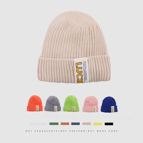 

berets autumn and winter simple knitted hat female warm versatile student korean cold outdoor travel proof cloth wool, Blue;gray