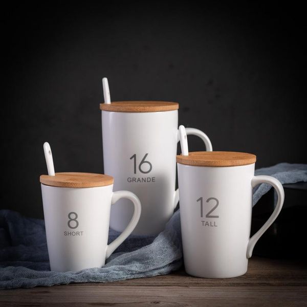 

cup creative ceramic simple mug set water with cover gift milk mugs