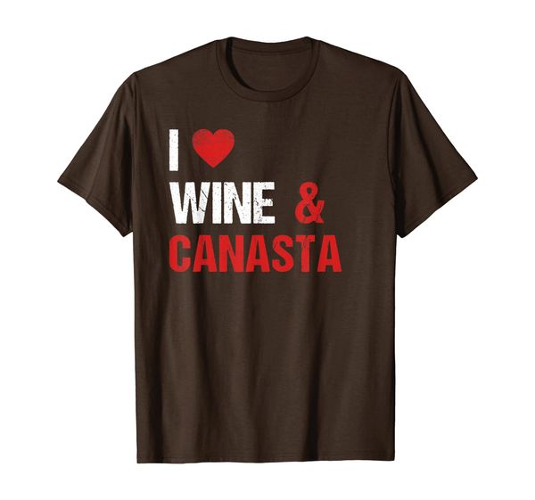 

canasta card game shirt canasta and wine lover funny gift t-shirt, White;black