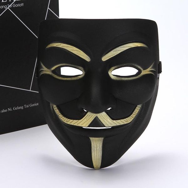 

party masks 2021 eyeliner v for vendetta mask cosplay costume accessory funny halloween masquerade horror 10 pcs/lot