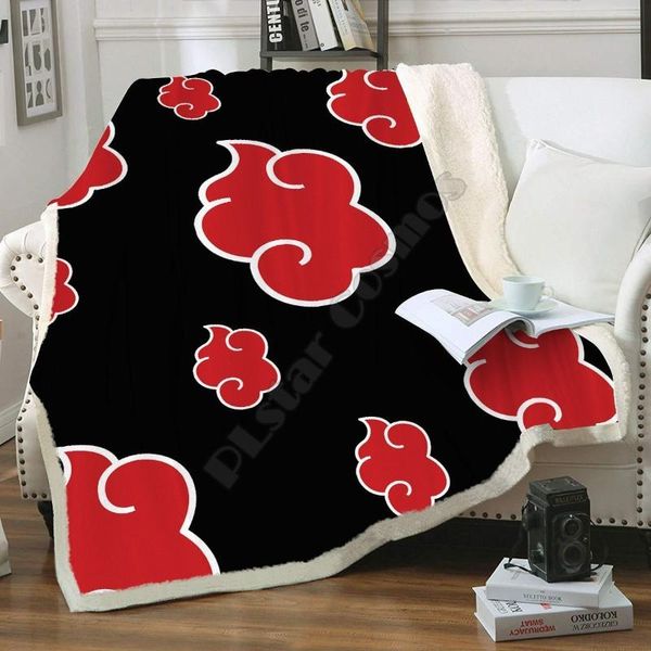 

blankets akatsuki blanket plush velvet warm sheet office nap 3d fleece drop