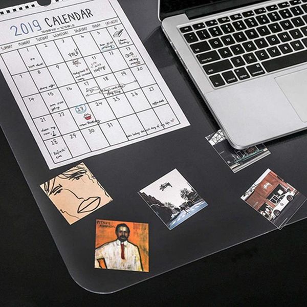 

mouse pads & wrist rests 80x40cm clear protector desk mat deskpad pvc student writing smooth waterproof transparent table