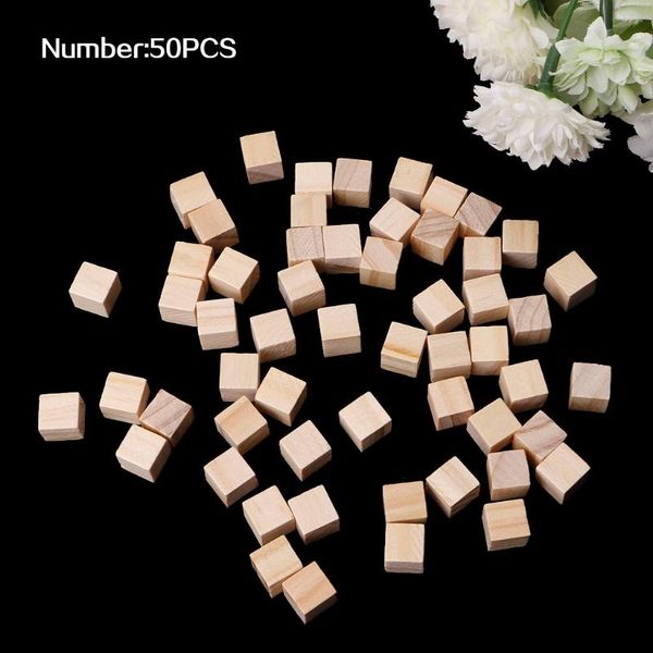 

decorative objects & figurines 10/25/25mm wooden square blocks mini cubes embellishment for woodwork craft diy