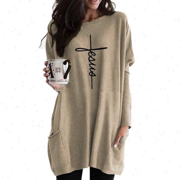 

faith long sleeve casual womens sweatshirt pocket feaua letters print femmes kawaii sweatshirts hoody frauen, Black