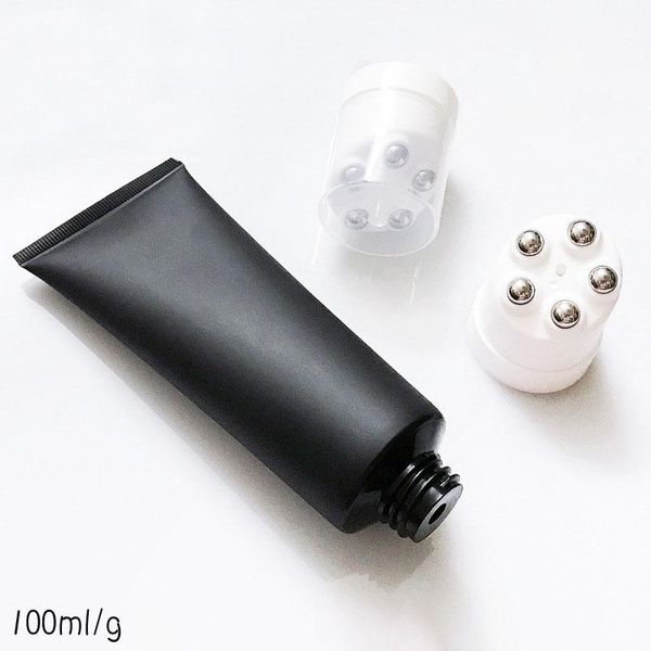 

20pcs 100ml empty body cream roll ball tubes squeeze skin care soft tube storage bottles & jars