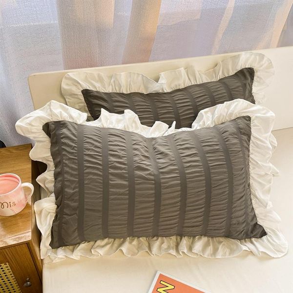 

pillow case fall decorations 2pcs princess solid soft cover outside covers