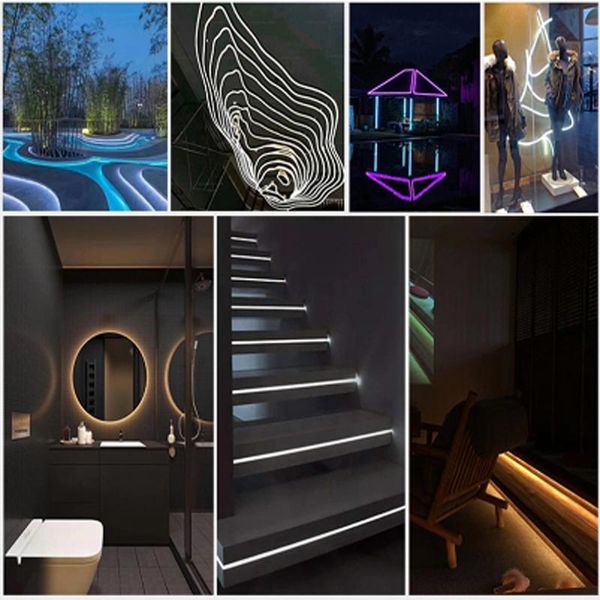 

strips dc24v 5m high density cob/fob led flexible strip light 14w/m ra90 indoor lighting decoration high-brightness