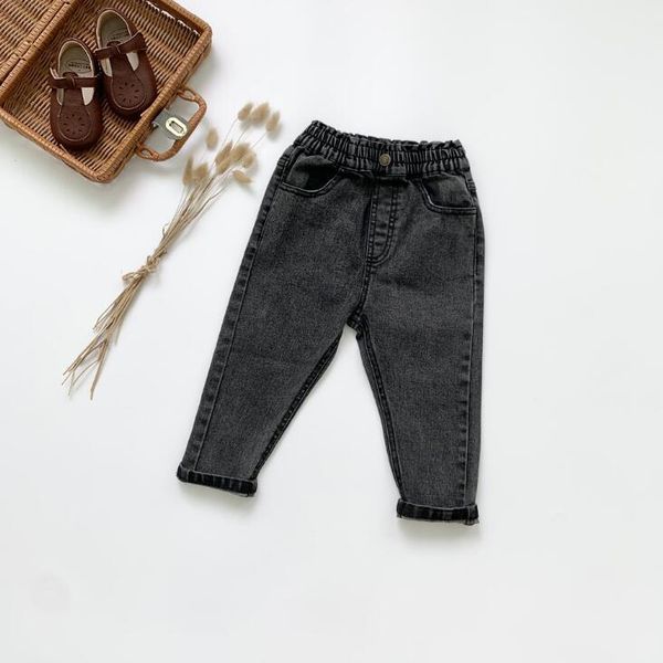 

jeans 2021 arrival girls boys denim long pants autumn fashion kids jean 2-7 years ws292, Blue