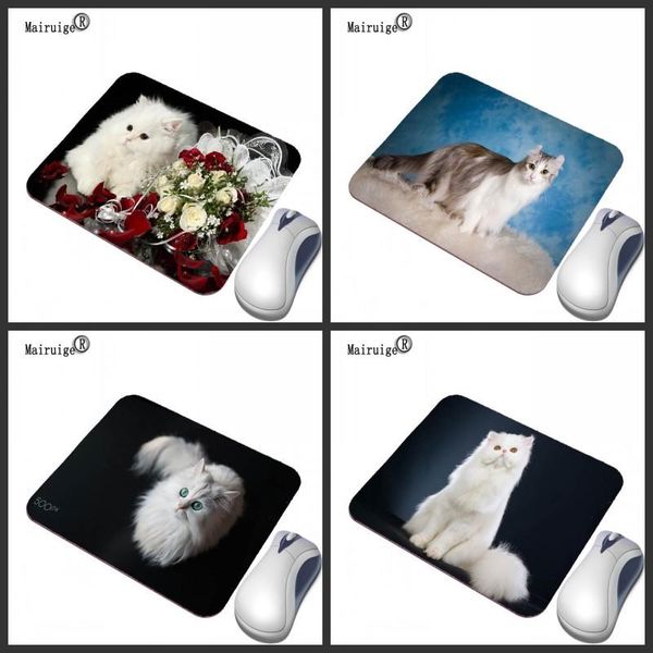 

mouse pads & wrist rests mairuige white persian cat cute animal game pad pc computer rubber non-slip keyboard speed control for dota2