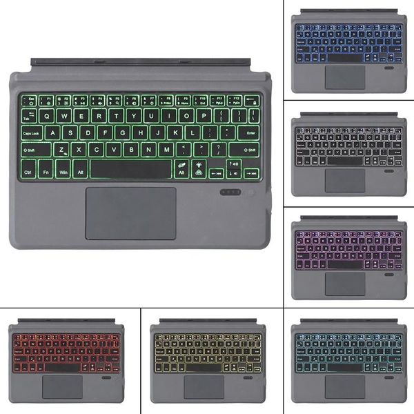 

ultra-thin trackpad wireless bluetooth keyboard built-in two-button type-c for surface go/go 2 with backlight keyboards