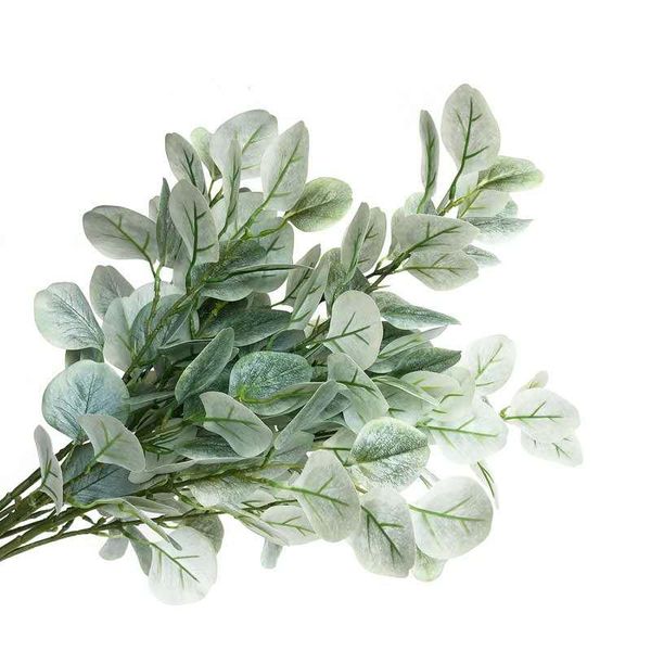 

decorative flowers & wreaths 54cm large artificial tropical plants green plastic eucalyptus leaves fake palm tree branches garden wedding ho