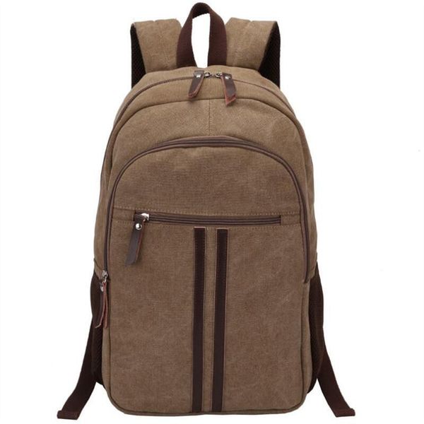 

backpack men canvas travel bags large-capacity high-backpack bag schoolbag