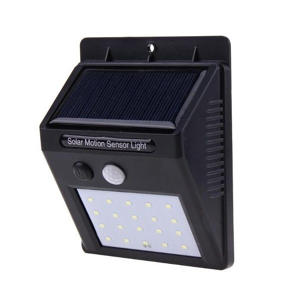 

solar lamps ip65 20led power pir motion sensor wall light outdoor waterproof