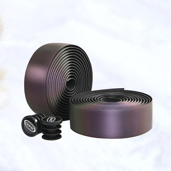 

bike handlebars &components 2 rolls thicken -proof handlebar tape self-adhesive wrap road gradient ribbon non-slip belt for diy d