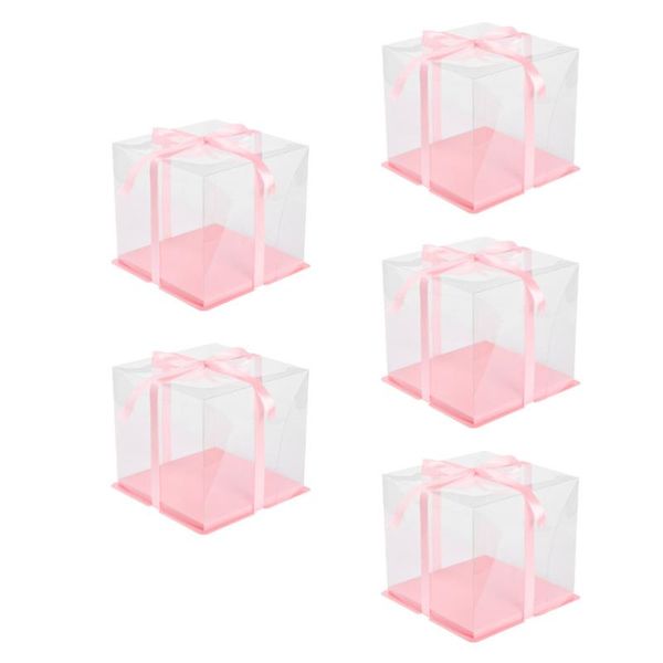 

gift wrap 5 sets cake packing boxes mousse cakes box dessert container birthday