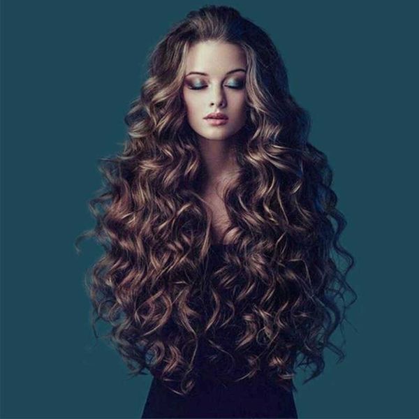 

wig hunan hair bjd high temperature silk small curl wig, Black