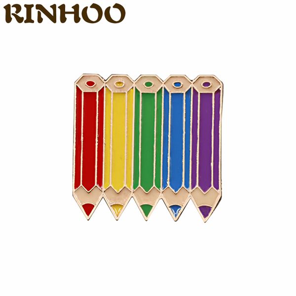 

rainbow pencil brooches for women girl cute cartoon sheep enamel pin clouds brooch badge clothes jewelry gift for kidsdio chan contact, Gray