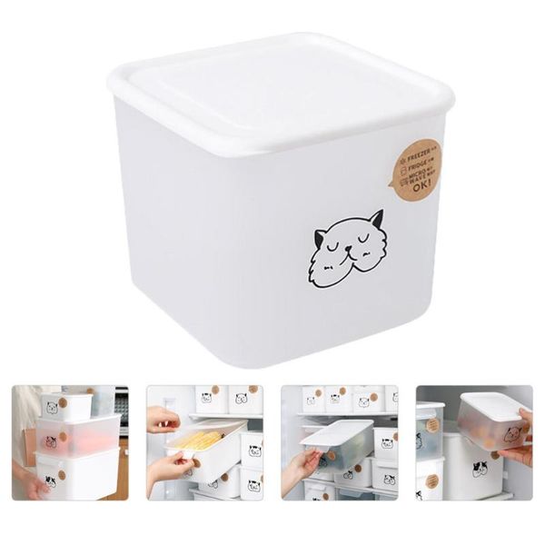 

1.15l refrigerator fruits vegetables container box fresh with lid dinnerware sets