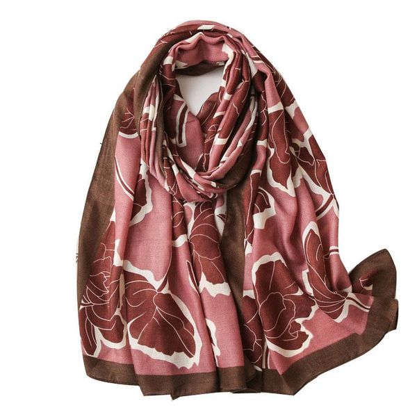 

scarves women fashion floral viscose shawl scarf wrap pashmina stole bufanda muslim hijab bandana ladies 180*90cm, Blue;gray