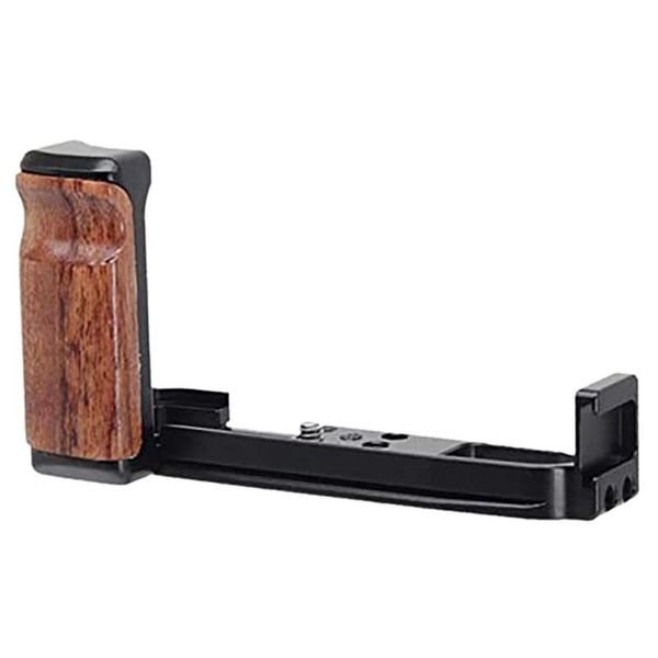 

quick release shaped plate holder with wooden hand grip protective handle bracket qr board for fuji x-t200 camera other accessories