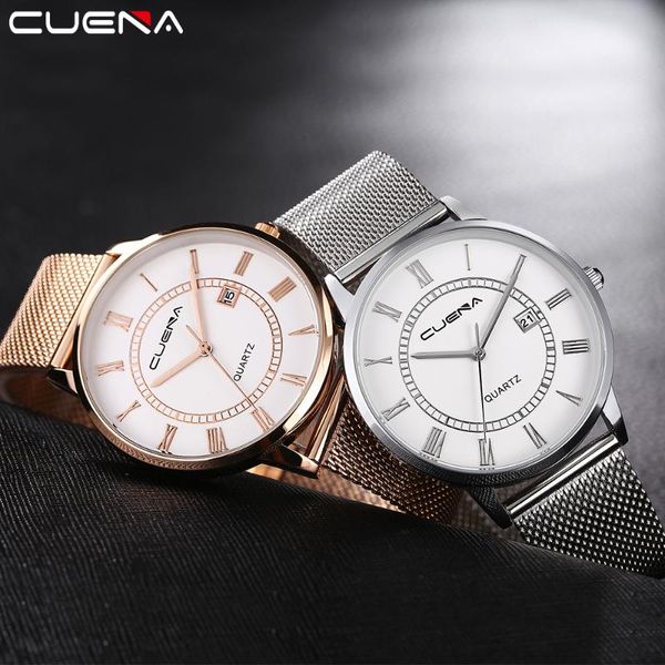 

fashion women's watch simple men lady watches business quartz stainless steel clock gift reloj hombre montre femme saat wristwatches, Slivery;brown