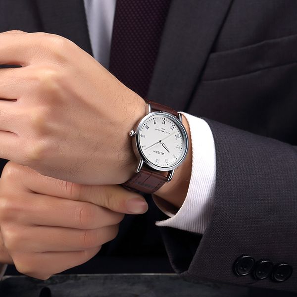 Relógios de moda relógios brancos relógios de pulso de couro cinta de couro relógio de quartzo para senhoras valentine presente orologio di lusso