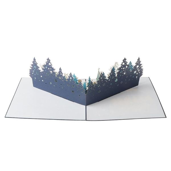 

greeting cards merry christmas tree winter gift -up decorati qx2e