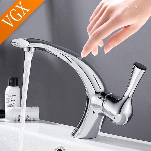 

bathroom sink faucets vgx basin mixer washbasin taps deck mounted cold faucet water tap brass copper chrome f617-101