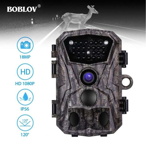 

po traps 18mp hd 1080p hunting camera night vision trail wildlife infrared cameras